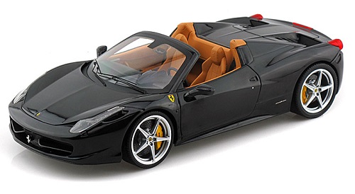 Hotwheels 1/18 Ferrari 458 Spider Black